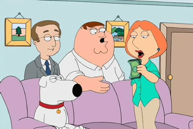 imagem_2024-05-25_184118185 Foto de um episódio da série Family Guy.