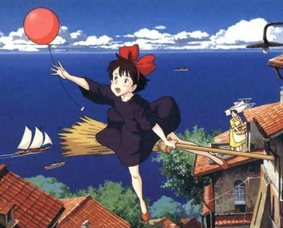 Adaptação do romance de mesmo nome escrito por Eiko Kadono, <i>O Serviço de Entregas da Kiki</i> (1989) foi a primeira animação do estúdio Ghibli a ser distribuída mundialmente em parceria com a Disney. Escrito e dirigido por Miyazaki, o filme acompanha a bruxinha Kiki, que, como parte de seu treinamento, se muda para outra cidade junto com seu gato preto e deve usar sua (in)habilidade de voo para ganhar a vida. Adaptação do romance de mesmo nome escrito por Eiko Kadono, <i>O Serviço de Entregas da Kiki</i> (1989) foi a primeira animação do estúdio Ghibli a ser distribuída mundialmente em parceria com a Disney. Escrito e dirigido por Miyazaki, o filme acompanha a bruxinha Kiki, que, como parte de seu treinamento, se muda para outra cidade junto com seu gato preto e deve usar sua (in)habilidade de voo para ganhar a vida.