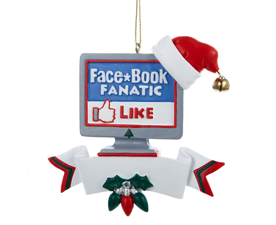 Enfeite Facebook - US$ 90,99 (Christmas Central)