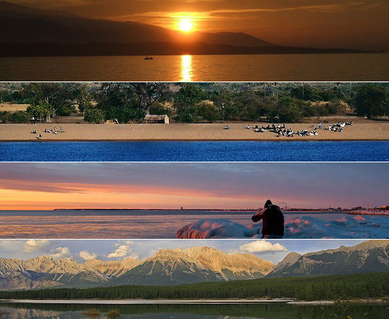 Lagos são blocos de água que ocupam uma grande superfície continental, sem conexão com o oceano. No caso dos lagos dessa galeria, bota grande nisso. Confira!