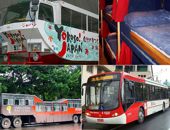 Não, eles não são todos iguais. E as diferenças vão muito além de ter (ou não) ar condicionado. Conheça 10 tipos de ônibus diferentes ao redor do mundo. Não, eles não são todos iguais. E as diferenças vão muito além de ter (ou não) ar condicionado. Conheça 10 tipos de ônibus diferentes ao redor do mundo.