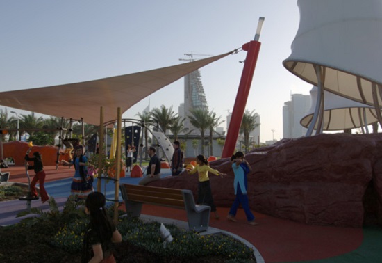 Um playground com tema diferente: tecnologia futurista. Só podia mesmo ser em Dubai. Um playground com tema diferente: tecnologia futurista. Só podia mesmo ser em Dubai.