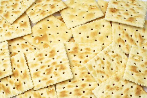 Stacks of crackers