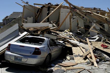 Missouri Residents Survey Tornado Damage