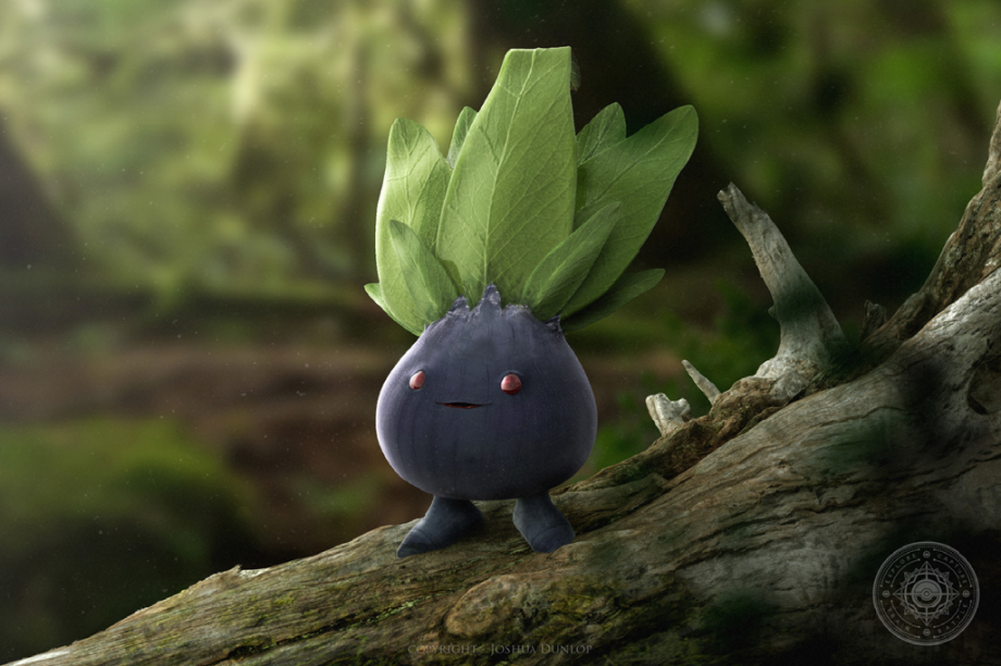 O <strong>Oddish</strong> é um rabanete com cor de beterraba, mas com esses olhinhos suplicantes você não teria coragem de transformá-lo em salada.