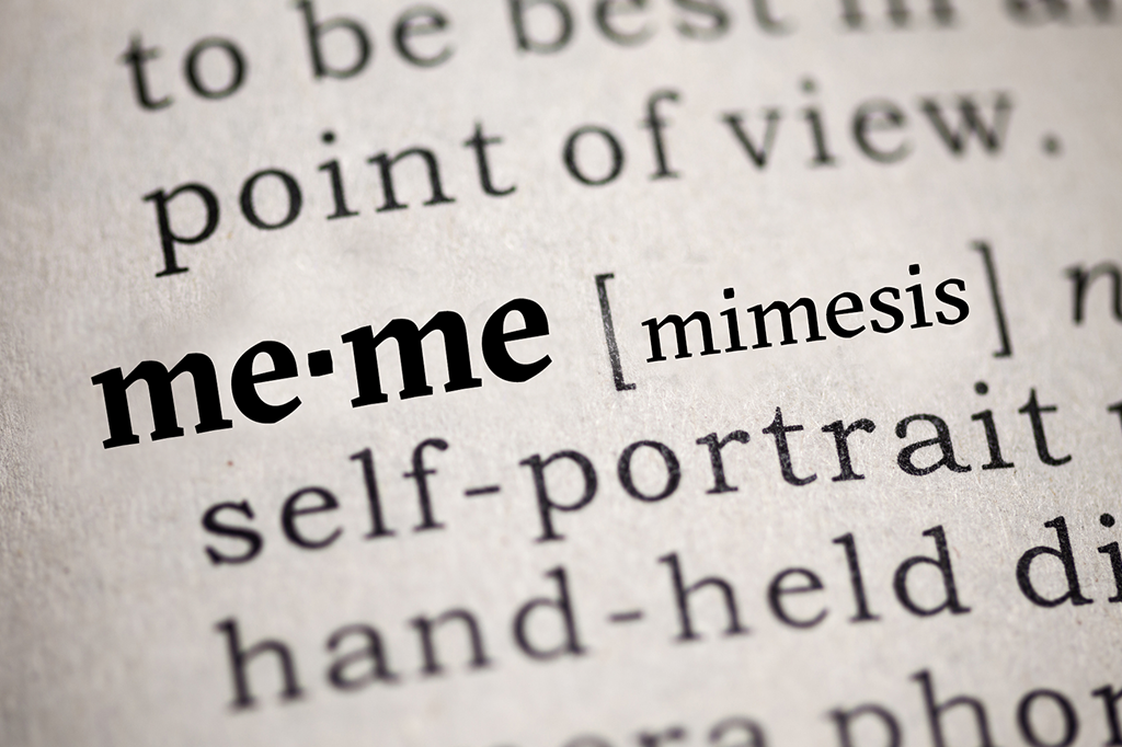 Qual é a origem da palavra “meme”?