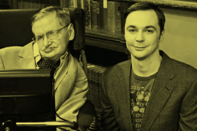 The Big Bang Theory: Hawking contracenou sete vezes com Sheldon. The Big Bang Theory: Hawking contracenou sete vezes com Sheldon.