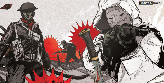soldados guerra batalha armas