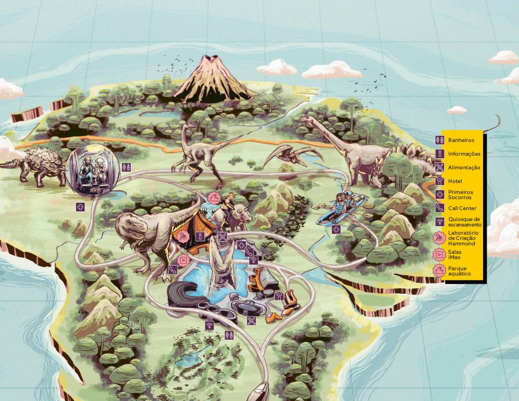 InfoPop: Como é o mapa do Jurassic World?