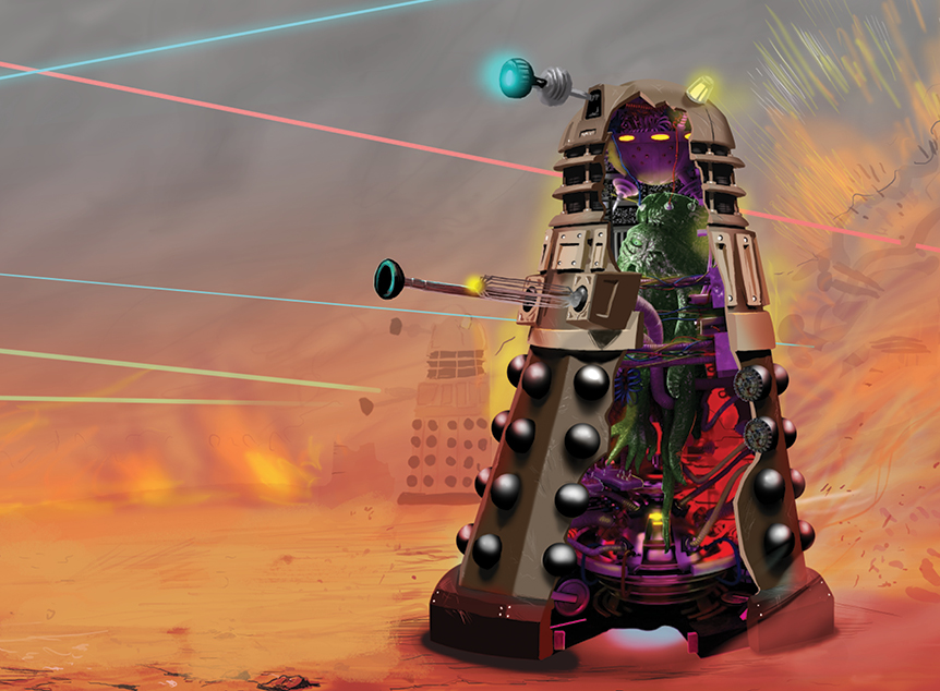 Como é a anatomia de um Dalek, de Doctor Who?