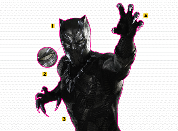 Como é o uniforme do Pantera Negra em “Capitão América: Guerra Civil”?