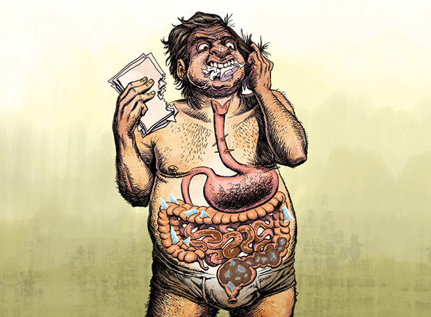 O que acontece se comermos madeira, pedra ou vidro?