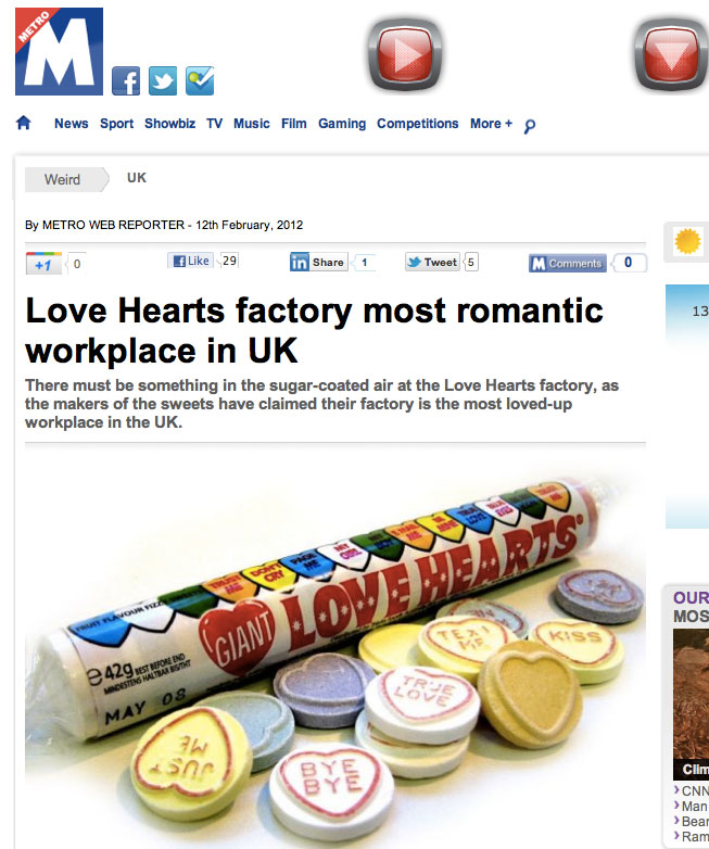 Conheça o local de trabalho mais romântico do Reino Unido