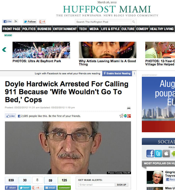 Homem chama a polícia para esposa porque não podia acessar o Facebook sozinho