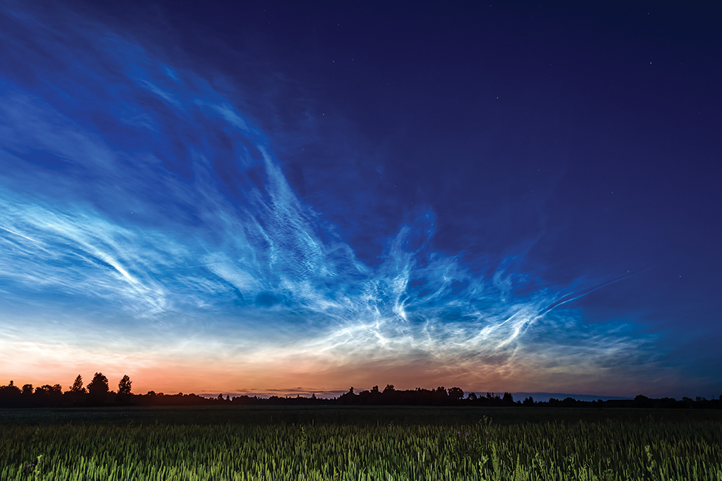 Nuvens brilhantes estão ficando mais comuns