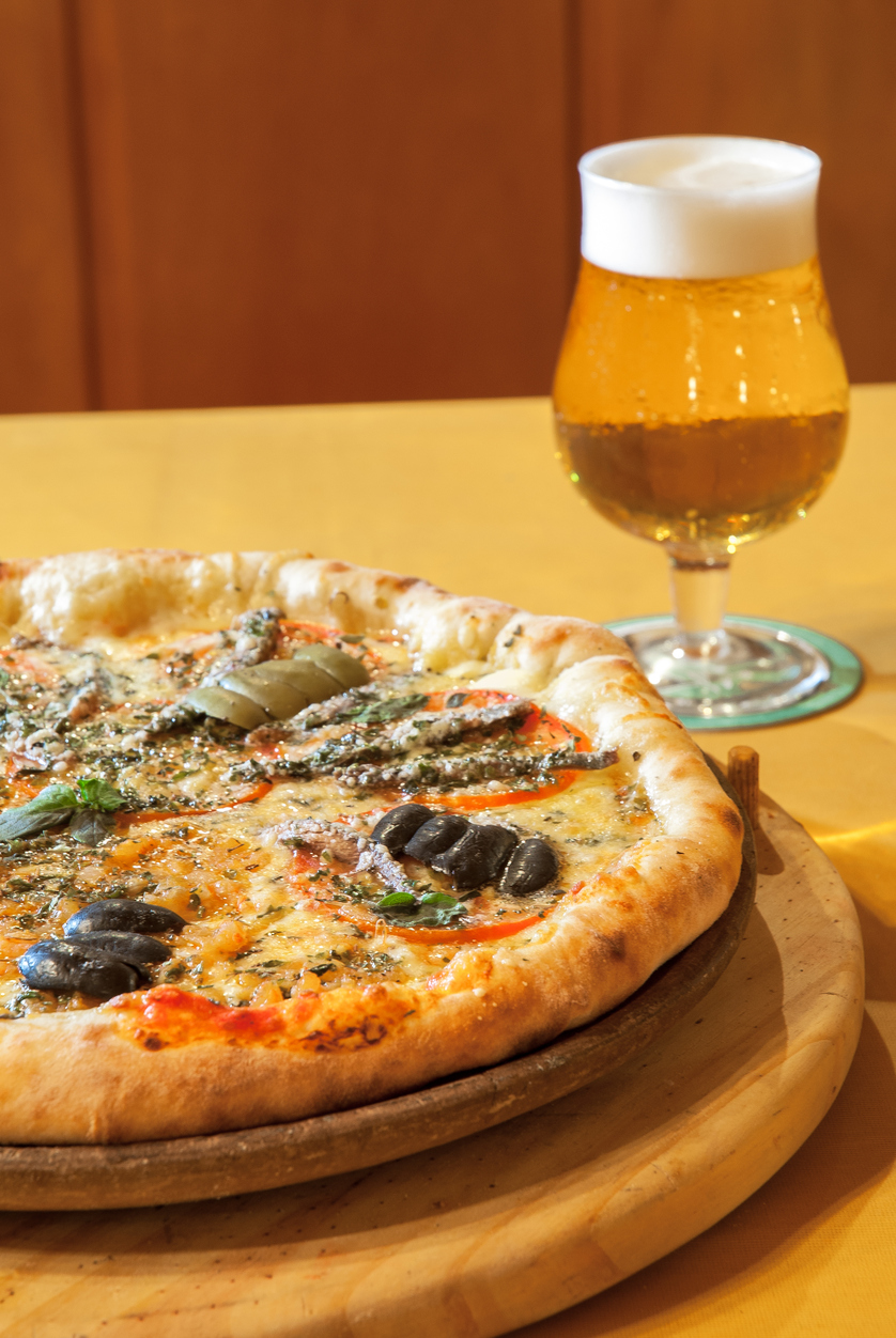 Pizza com Cerveja