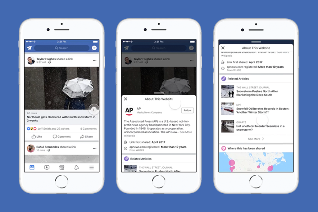 Facebook lança botão de contexto para combater fake news no Brasil