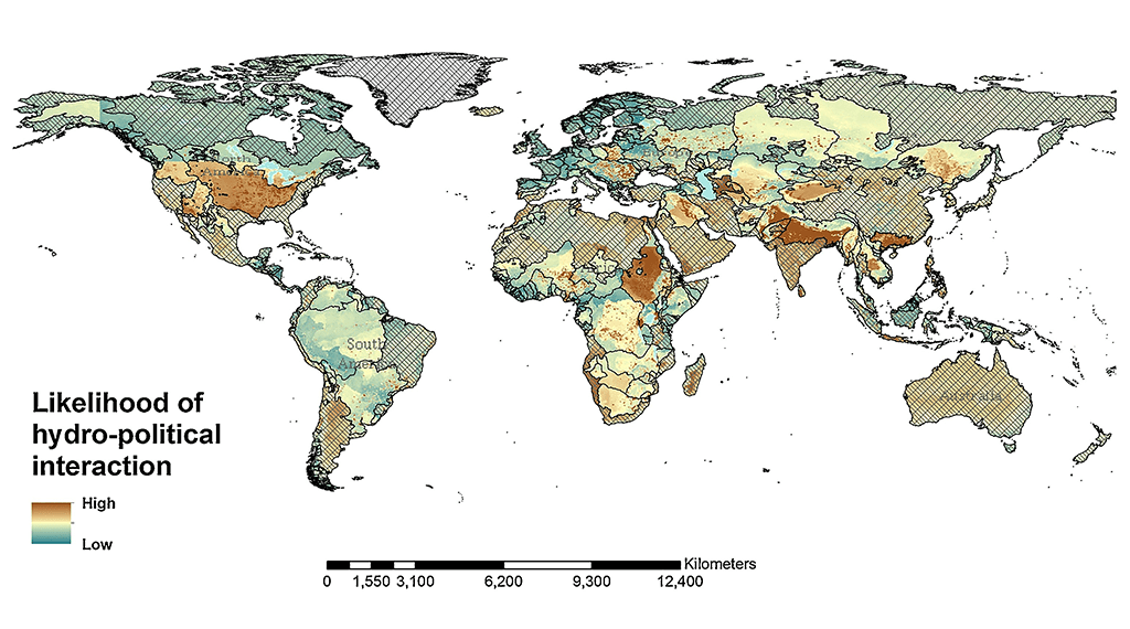 Mapa das disputas por água