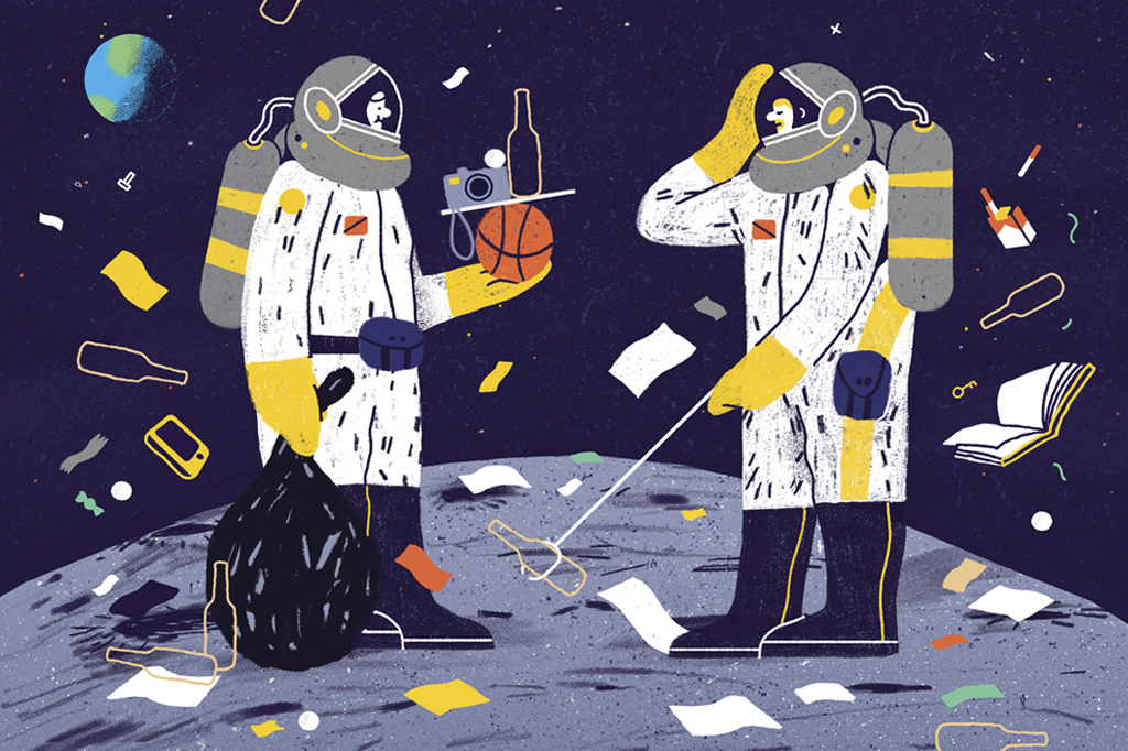 Que lixo já deixamos na Lua?