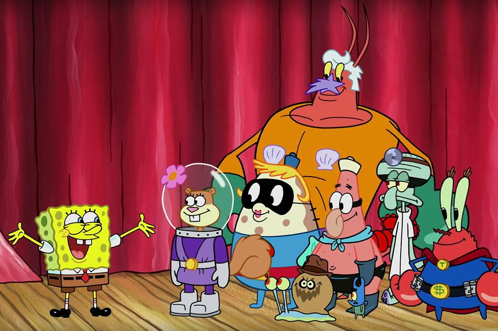 Que bichos são os personagens de Bob Esponja na natureza?