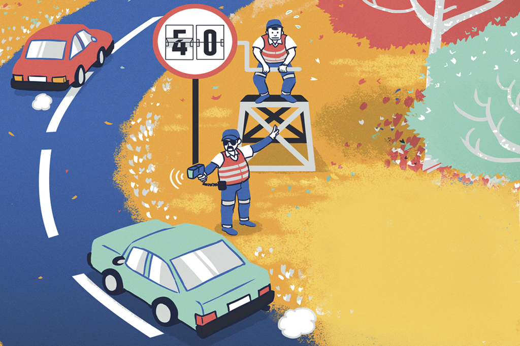 Como são definidos os limites de velocidade nas estradas?