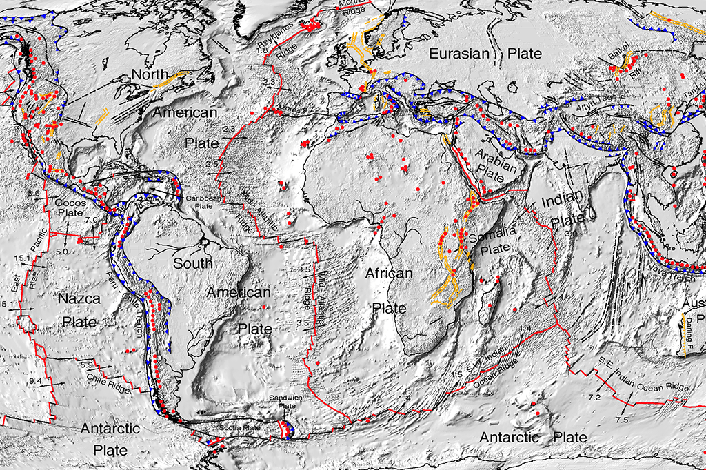 Continentes se movem tão rápido quanto o crescimento de uma unha