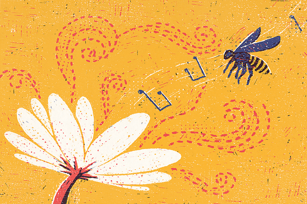 Flores escutam o zum-zum-zum das abelhas