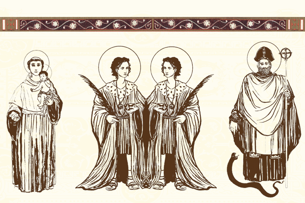 A história de 4 santos associados a festas