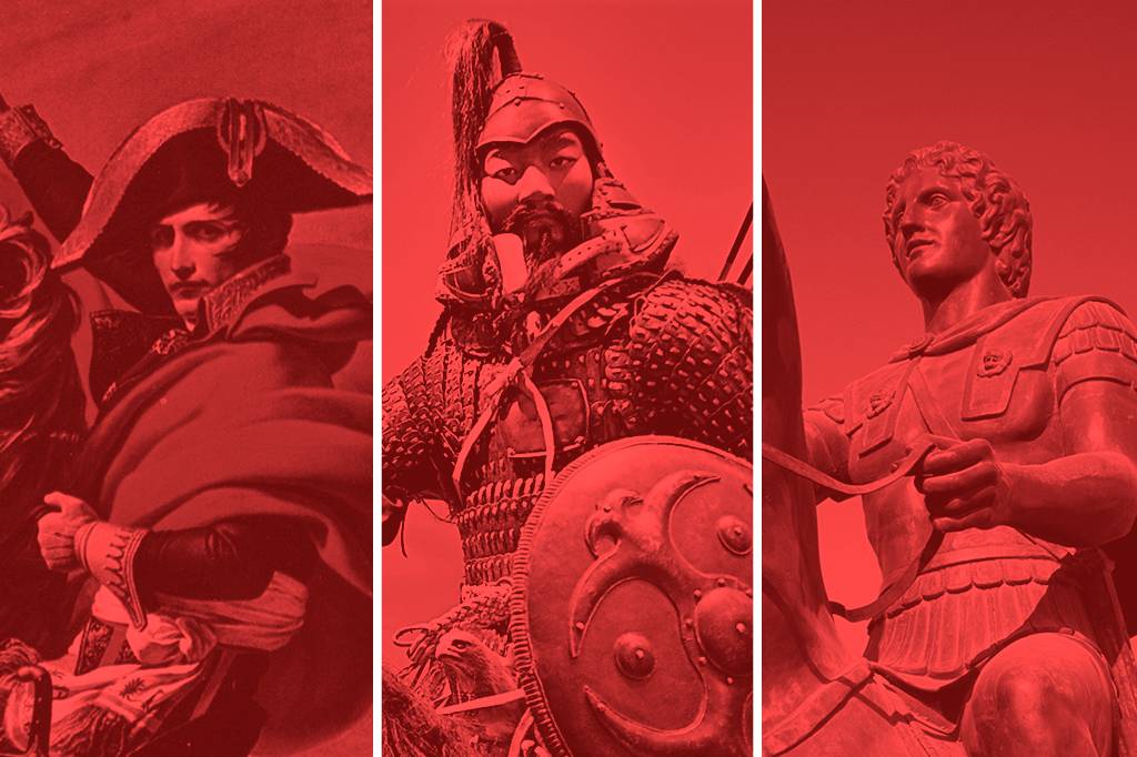 Quem conquistou mais território: Napoleão, Gêngis Khan ou Alexandre?