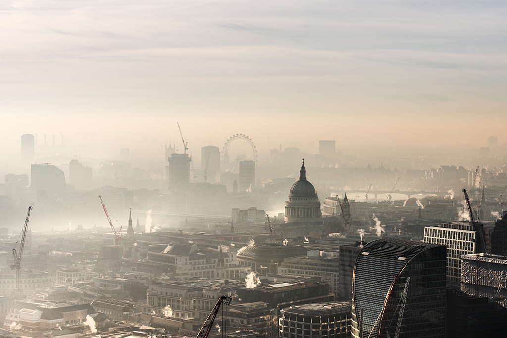 Foto aérea de Londres.