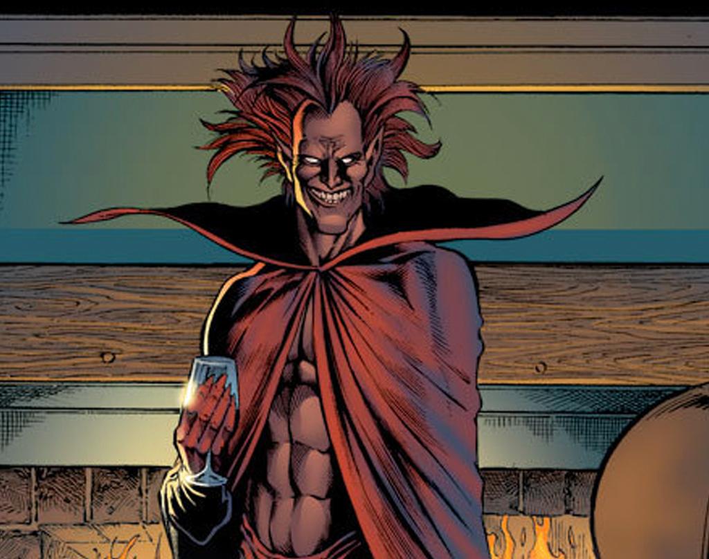 Ilustração do Mefisto, personagem da Marvel.