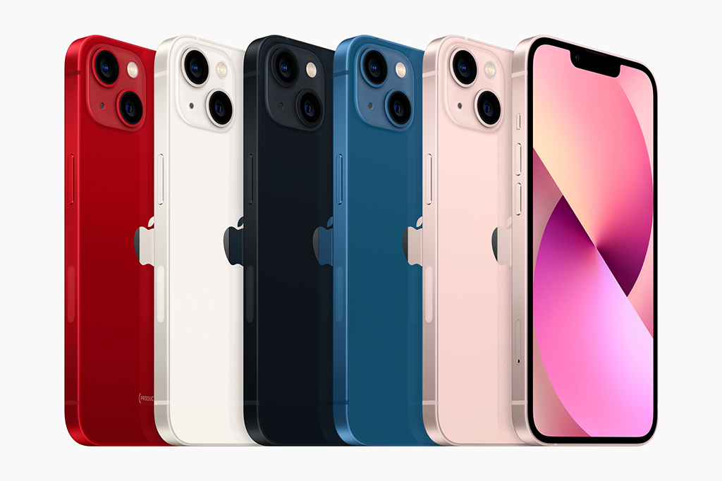 Novos iPhone 13.