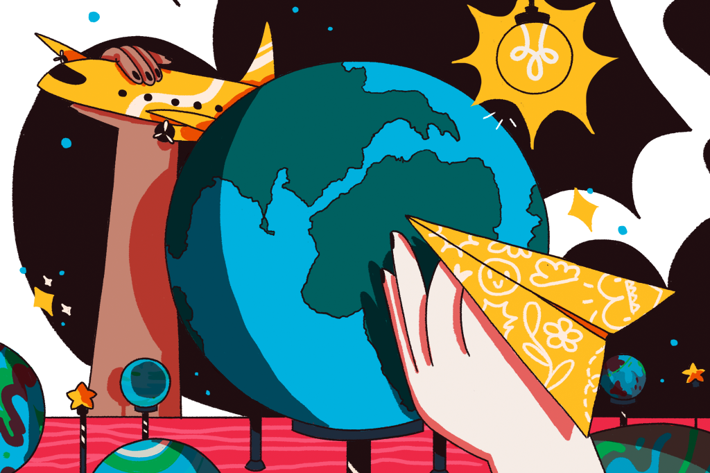 A rota de um avião precisa considerar a rotação da Terra?