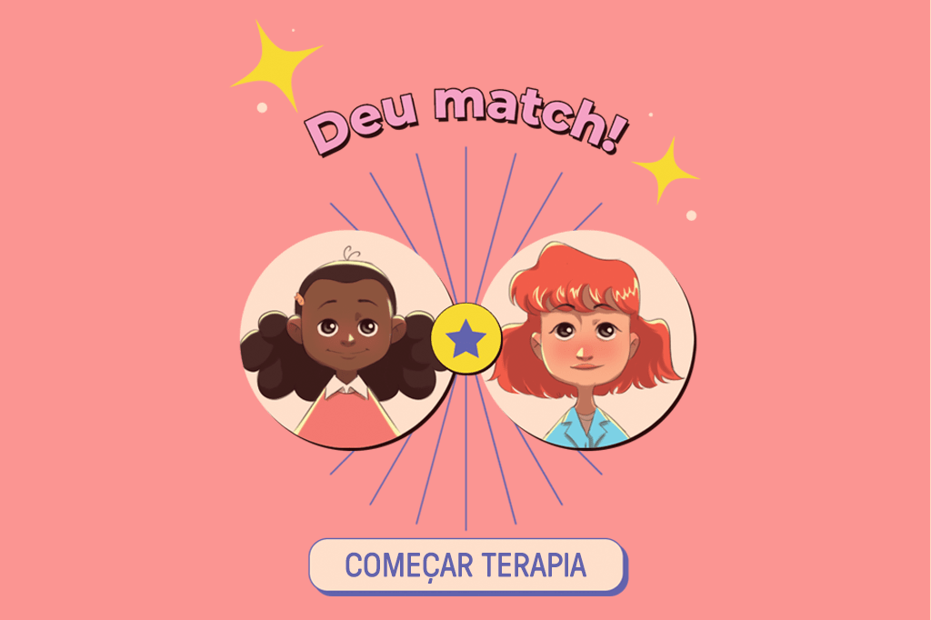 Ilustração de um match entre paciente e terapeuta.