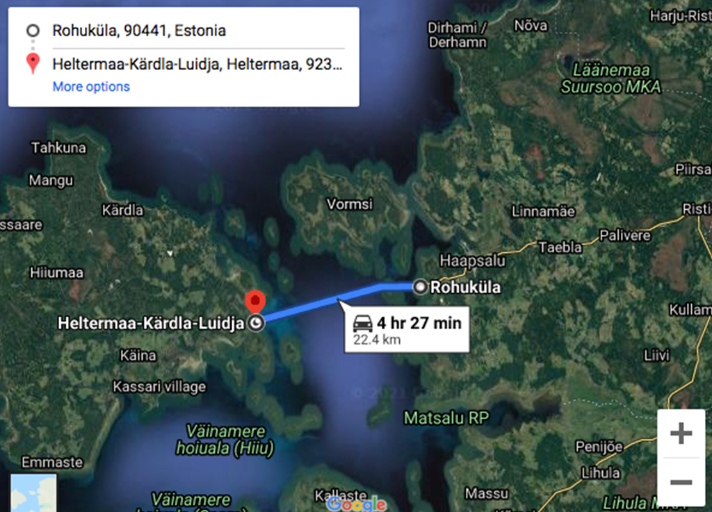 estonia3_site Mapa da região da Estônia onde está a estrada de gelo Rohuküla-Heltermaa