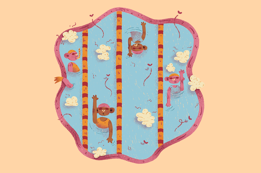 Nadadores suam na piscina?