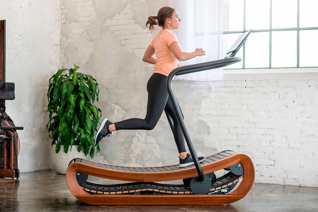 Uma esteira curva – que queima 30% mais calorias