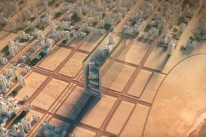 SI_the-line_site3 Frame de vídeo explicativo que exibe esquemas 3D para compreensao de como a