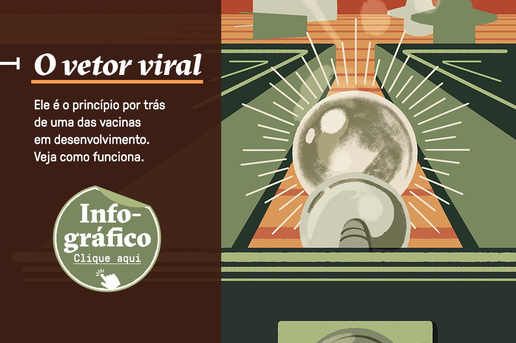 SI_452_Crack_site04 Ilustração de uma bola branca entrando no jogo, junto com um botão de “Clique aqui” que redireciona para o infográfico completo sobre o vetor viral.