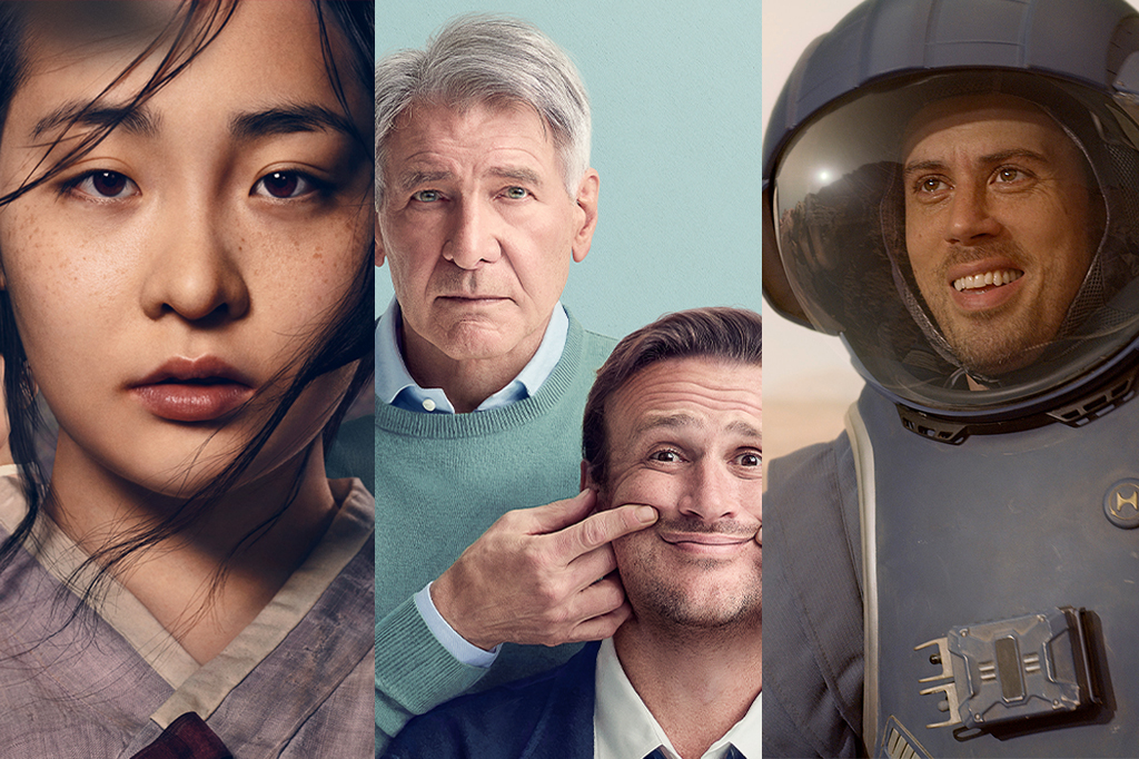 Da esquerda à direita: Pachinko (2022), Shrinking (2023) e For All Mankind (2019)