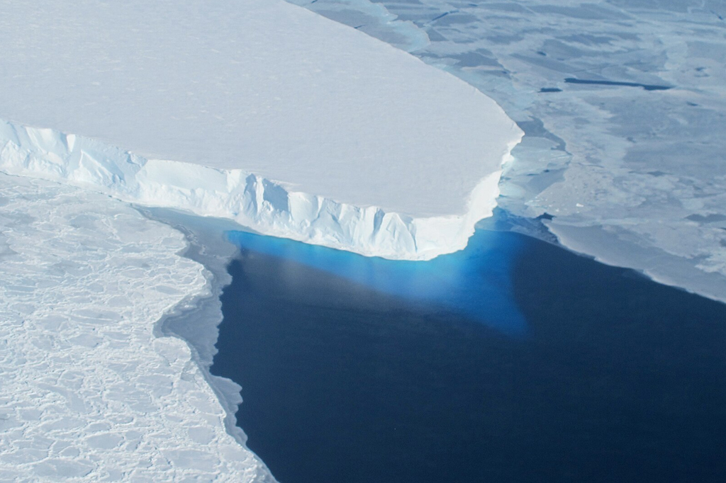Geleira na Antártica.