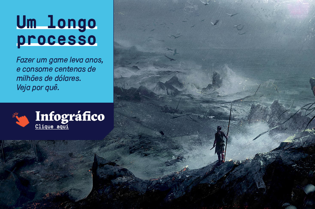 SI_464_TripleA_site-03 Imagem do cenário do jogo Hellblade II, com um box escrito