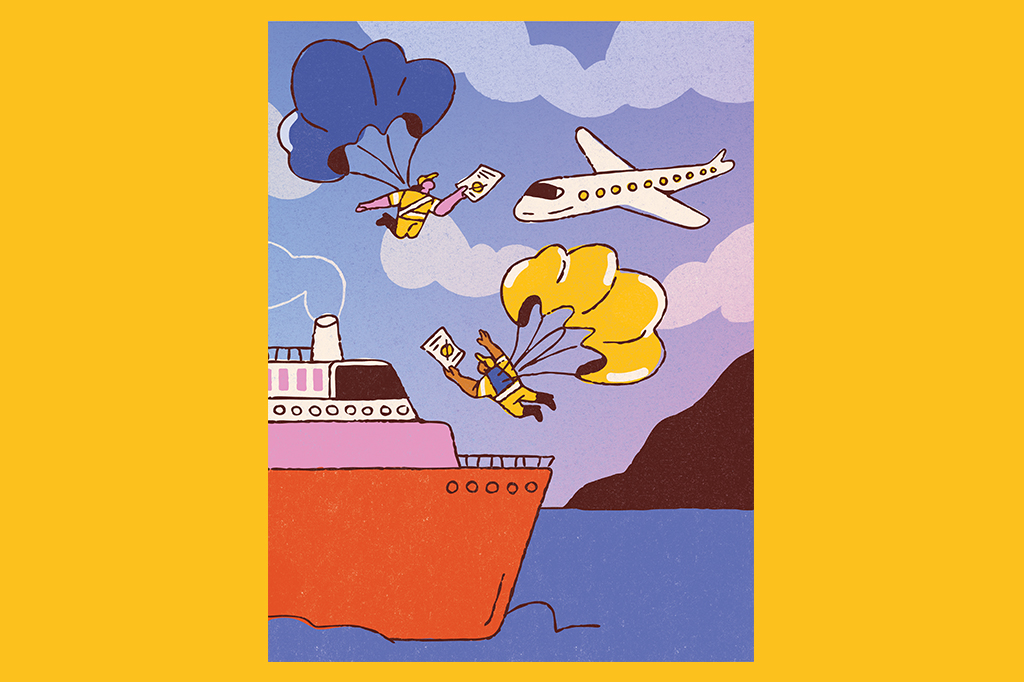 Existem multas para navios e aviões?