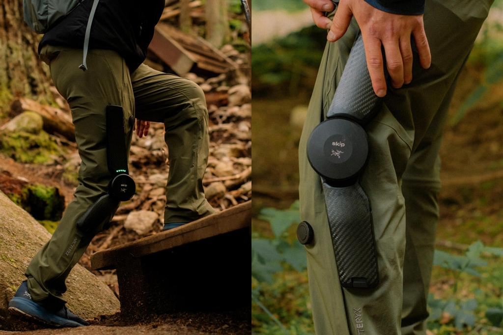 SI_467_Tech_02_calça_Arcteryx Imagem da calça Arc’teryx MO/GO que tem dois motores elétricos.