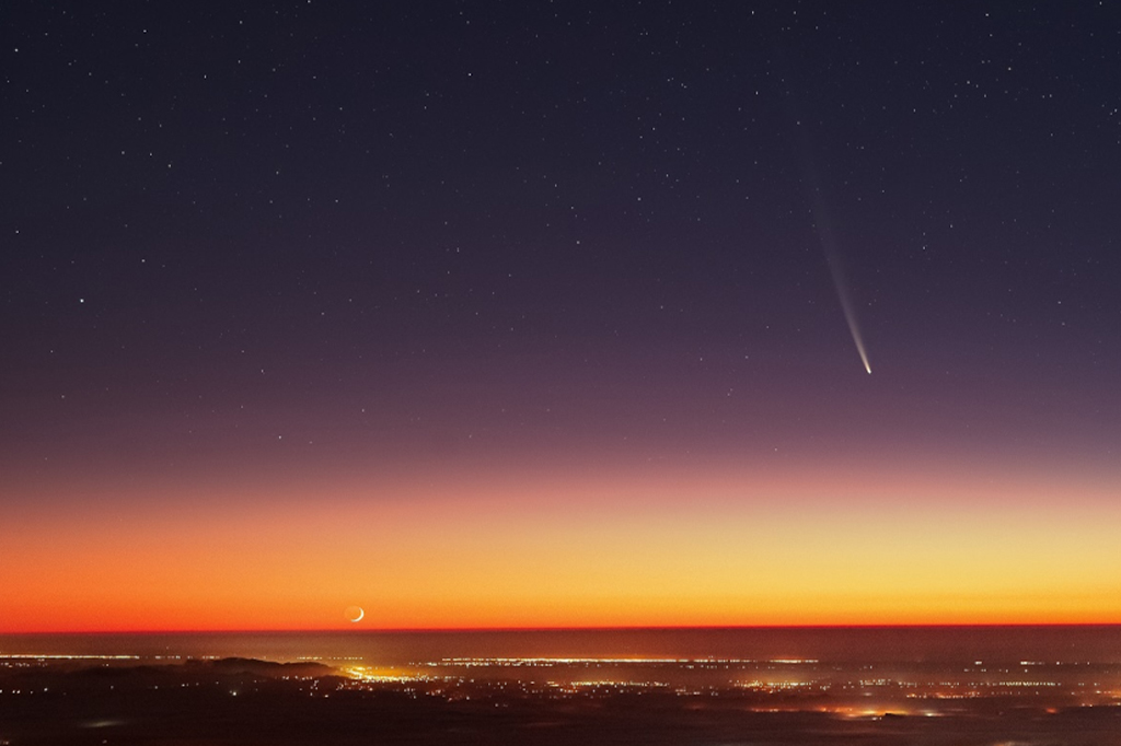 ‘Cometa do século’ já é visto de vários lugares do mundo, veja fotos