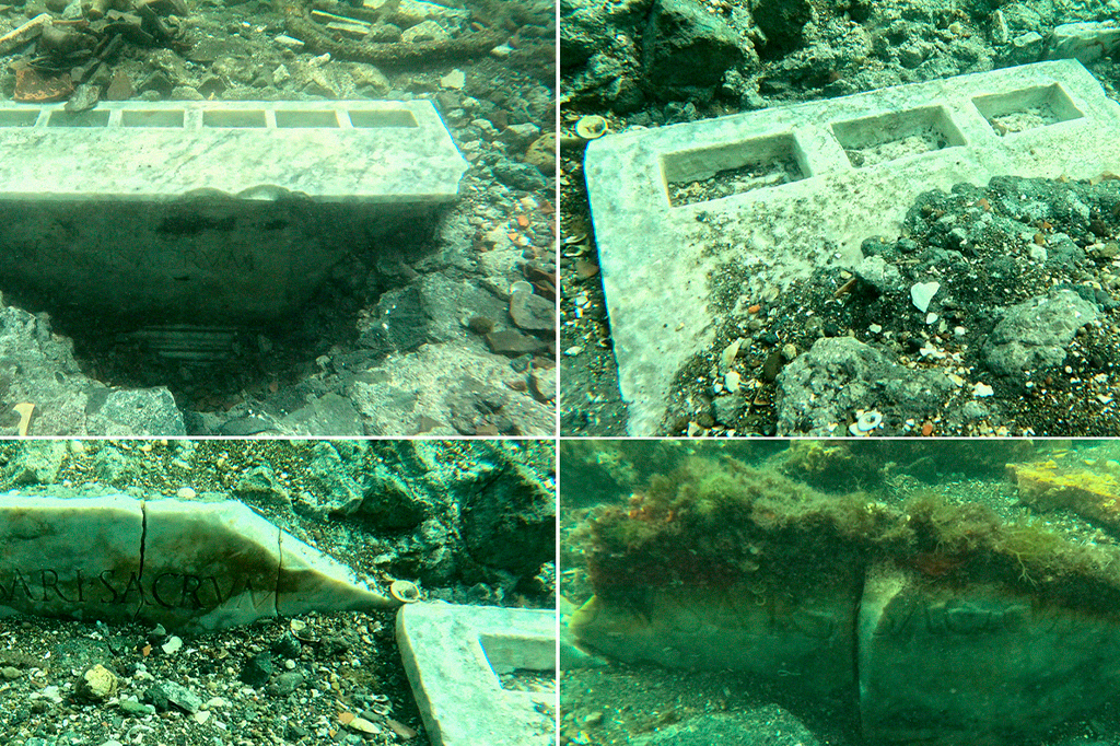 Fotos do templo submerso da antiga civilização árabe encontrado na Itália.