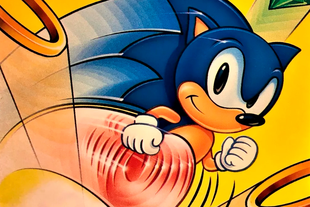 Foto do livro "SONIC THE HEDGEHOG" de 1993.