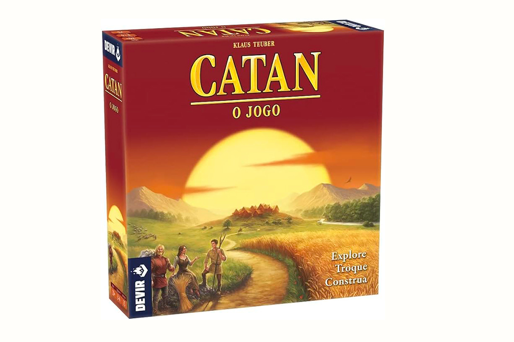 Jogo de tabuleiro "Catan".