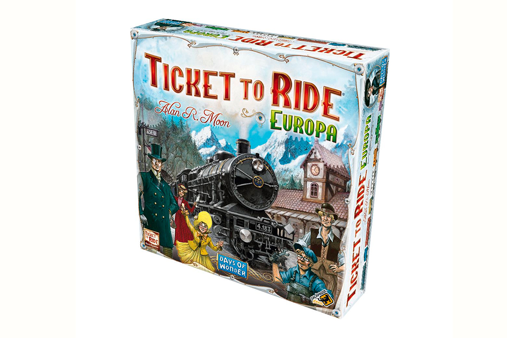 Jogo de tabuleiro "Ticket to Ride - Europa".