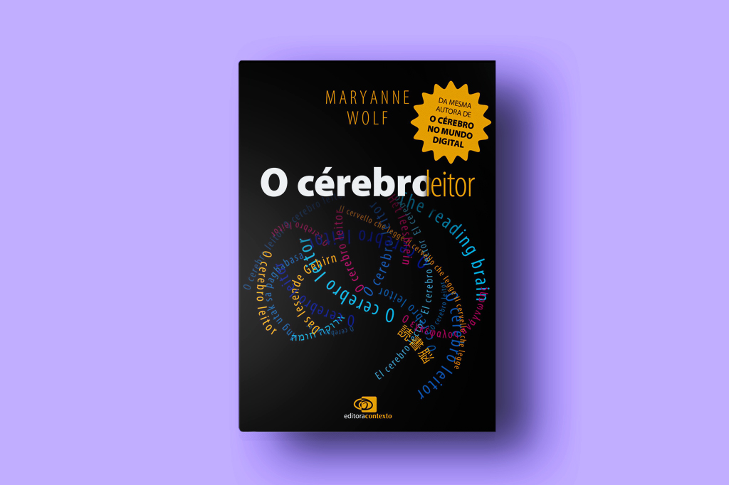SI_470_Playlist_Cérebro_Leitor Capa do livro O cérebro leitor, em fundo lilás.